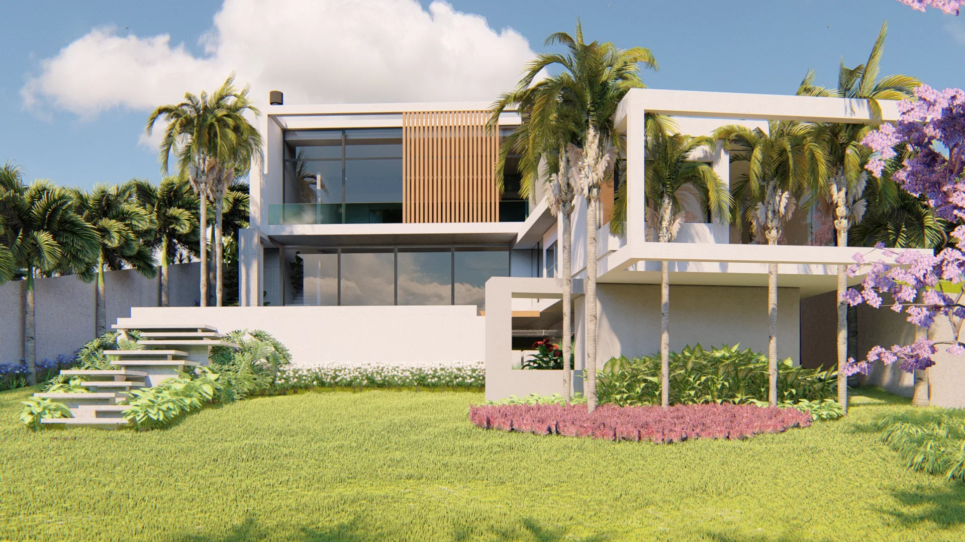 Visualização arquitetônica do projeto Juliana E Bruno — GRON 3D