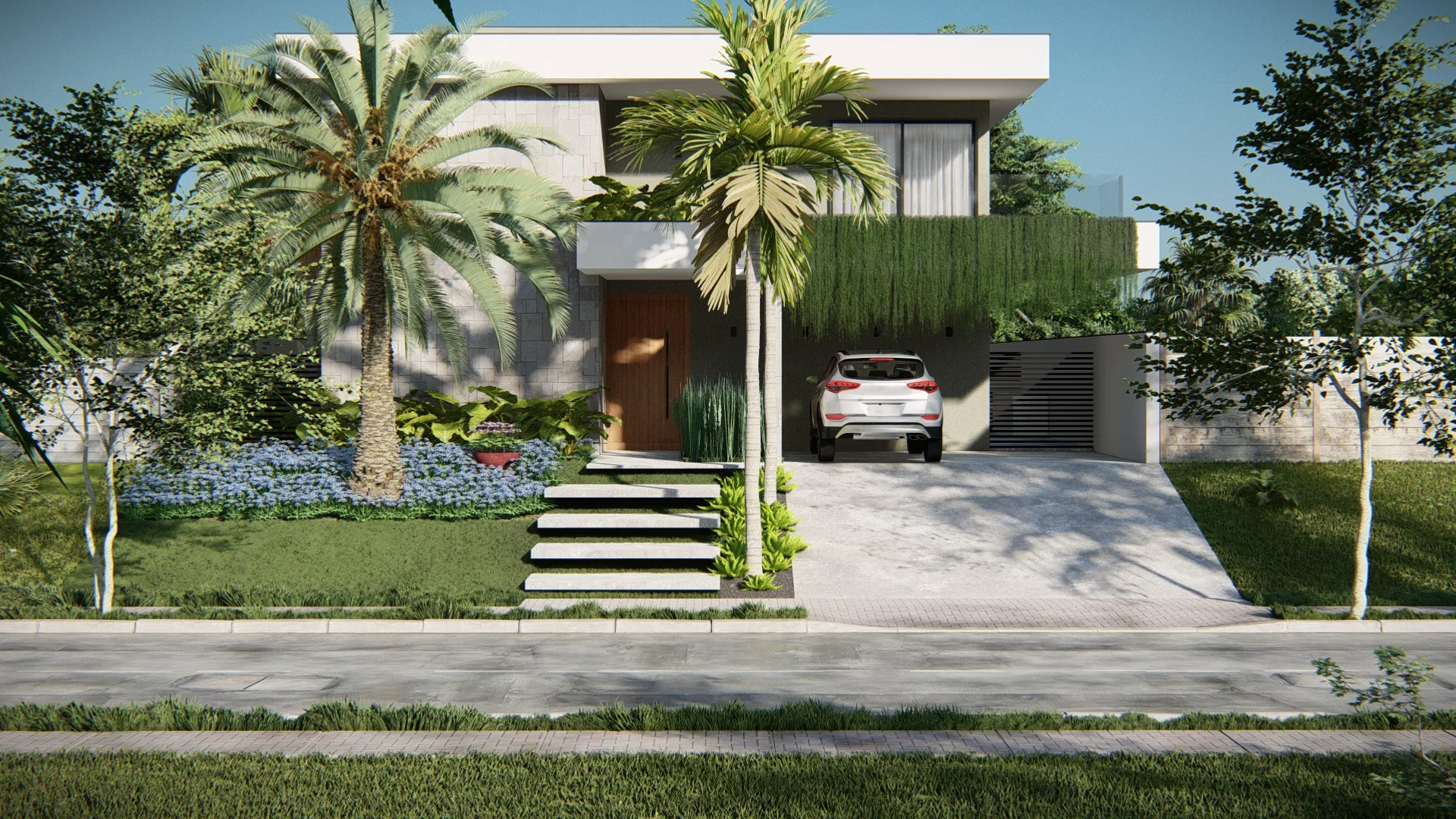 Visualização arquitetônica do projeto Laís E Davison — GRON 3D