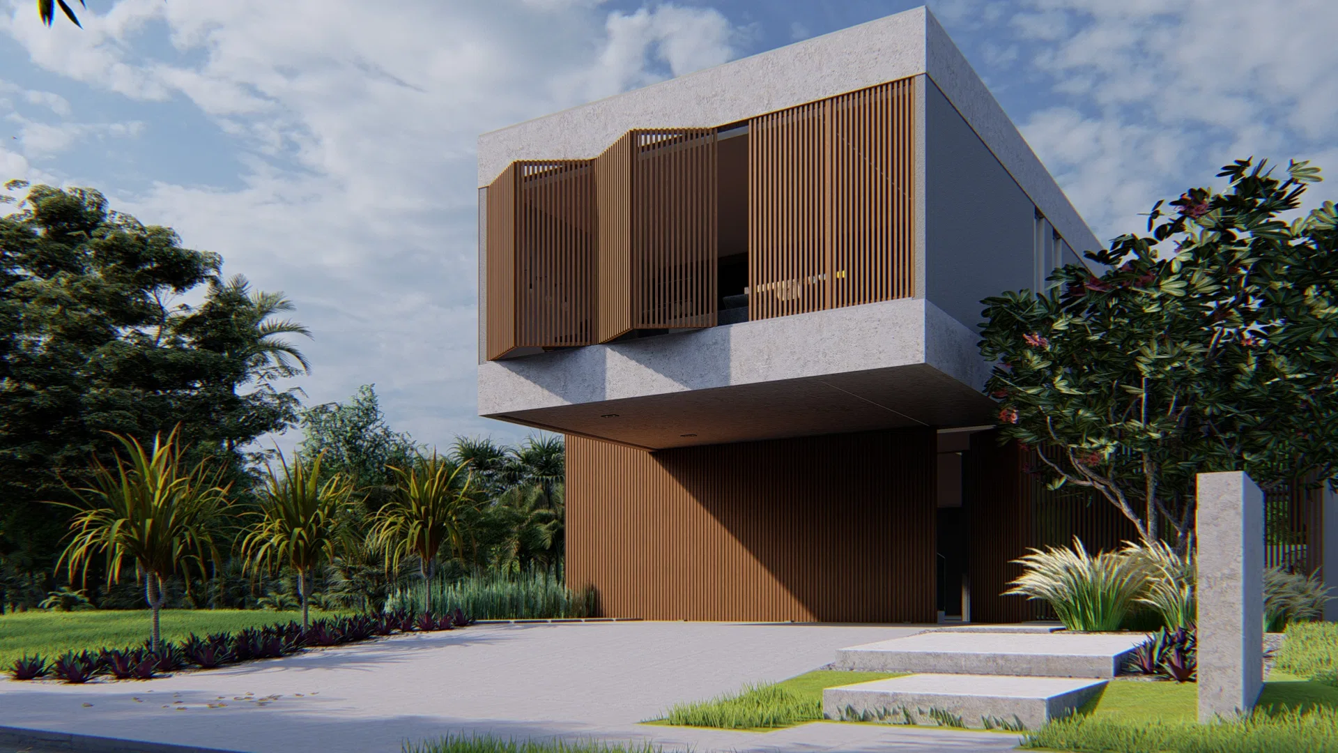 Architectural visualization of the Rafael project — GRON 3D
