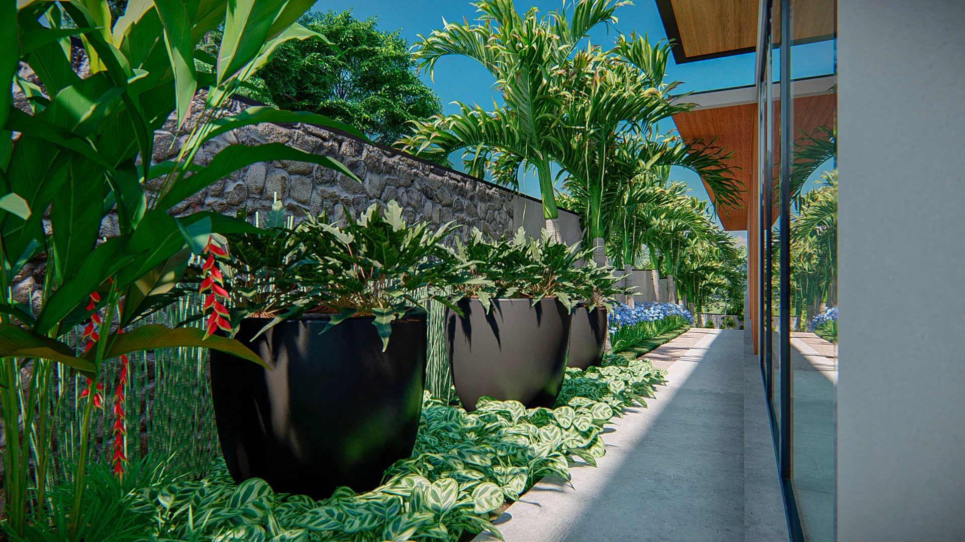 Visualização arquitetônica do projeto Felipe Bruni — GRON 3D