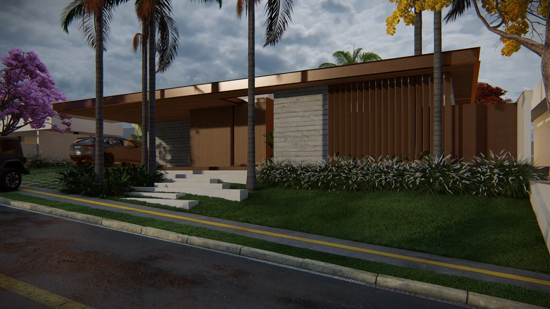 Visualização arquitetônica do projeto Fernanda — GRON 3D