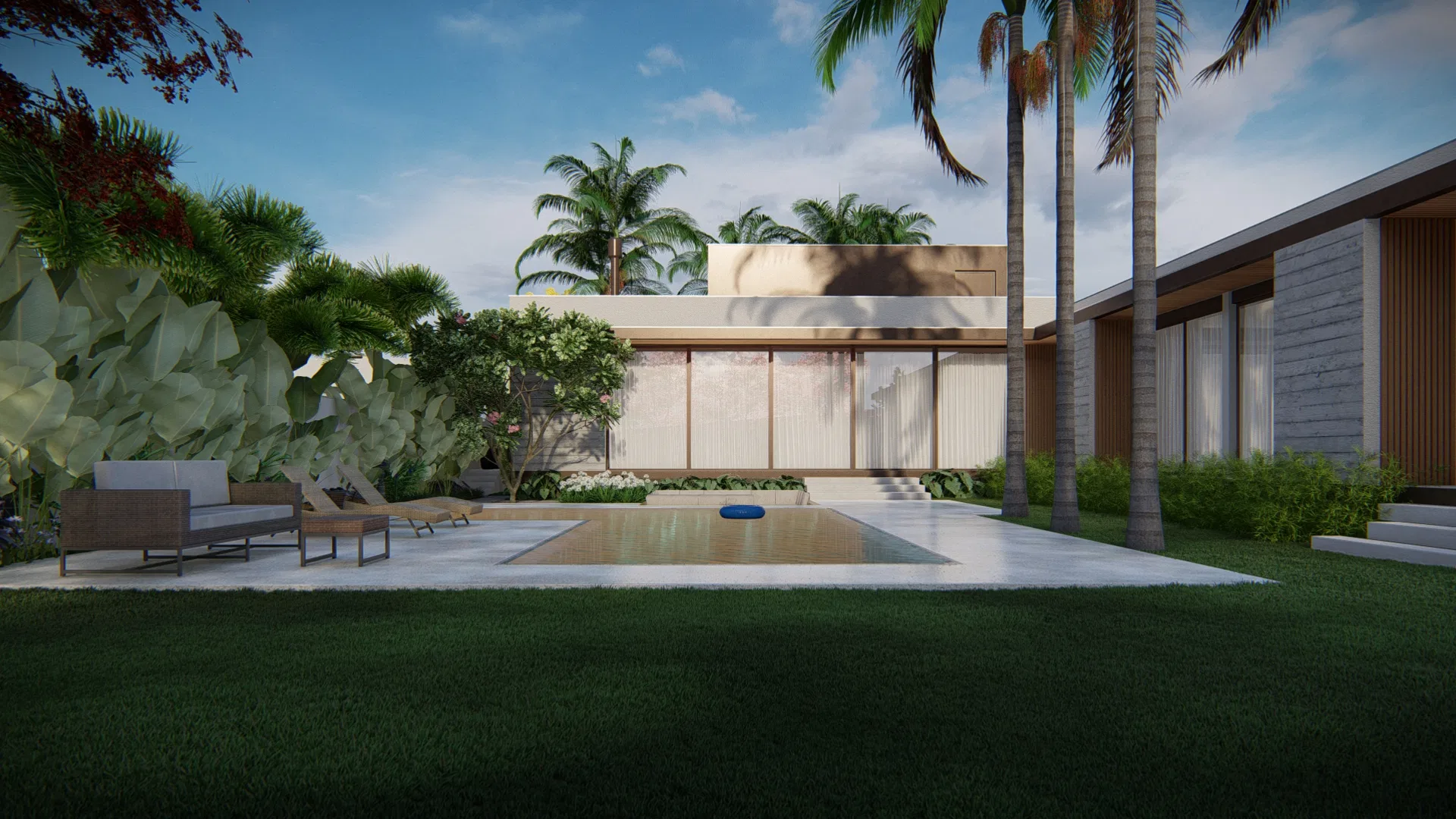 Visualização arquitetônica do projeto Fernanda — GRON 3D