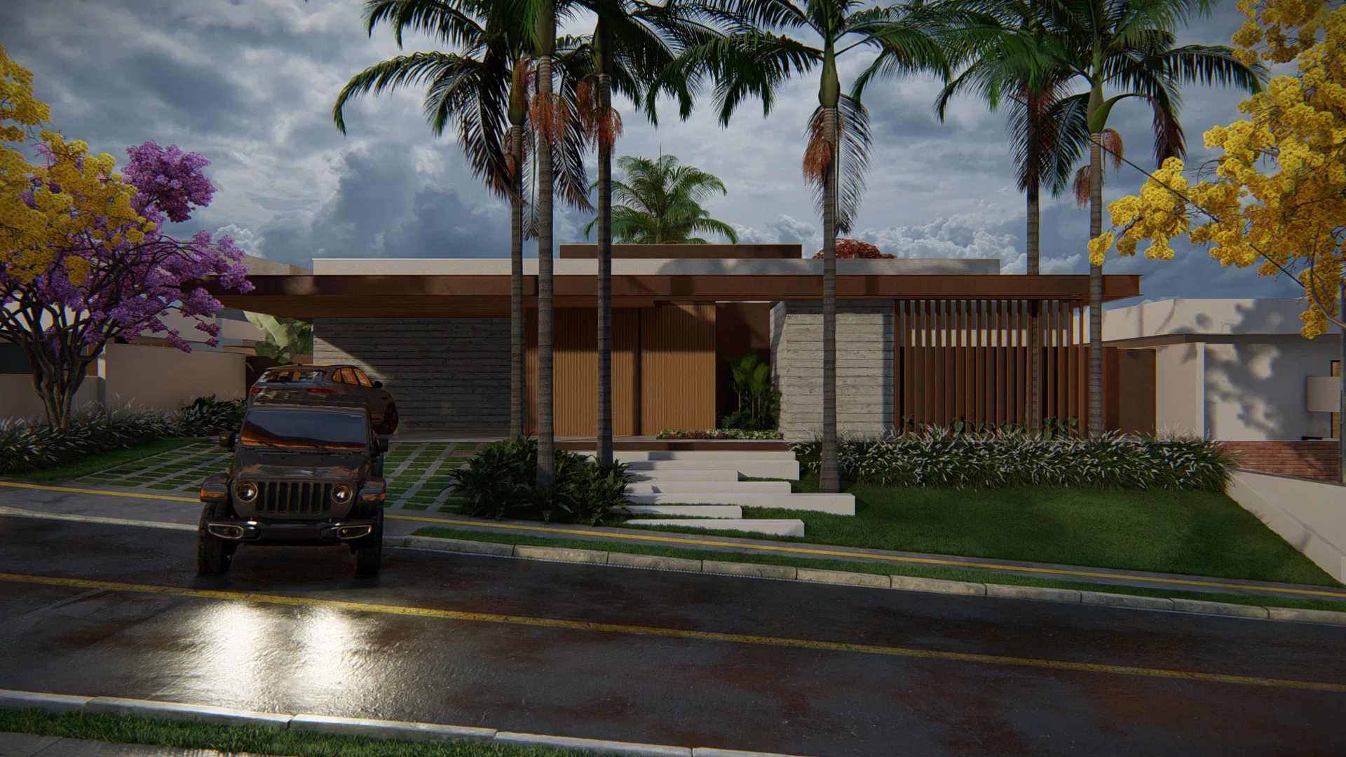 Visualização arquitetônica do projeto Fernanda — GRON 3D