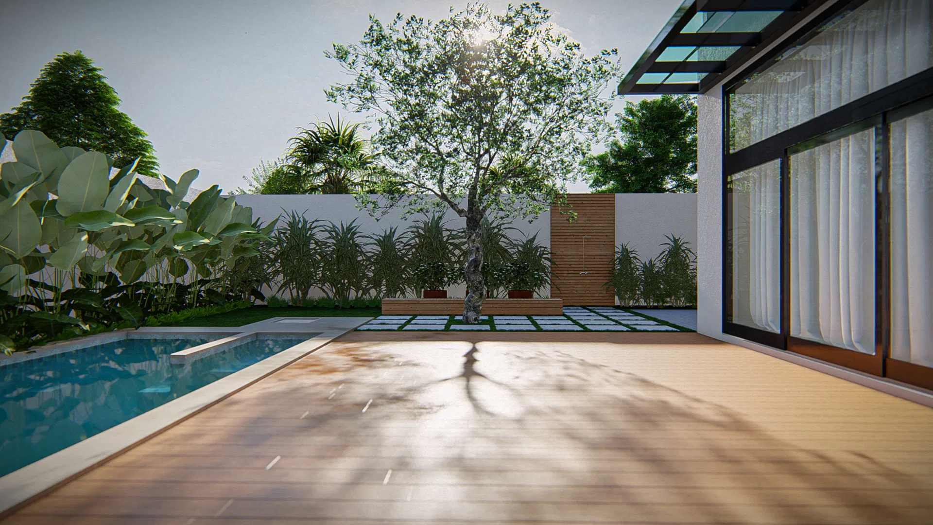 Architectural visualization of the Roberto E Márcia project — GRON 3D