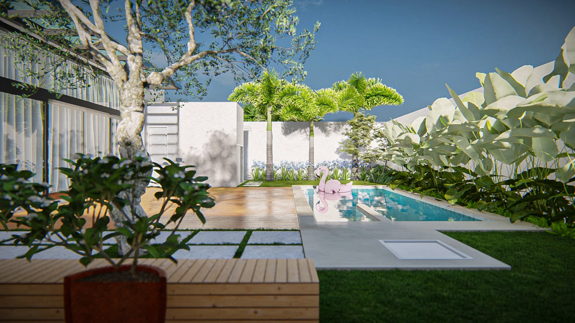 Architectural visualization of the Roberto E Márcia project — GRON 3D