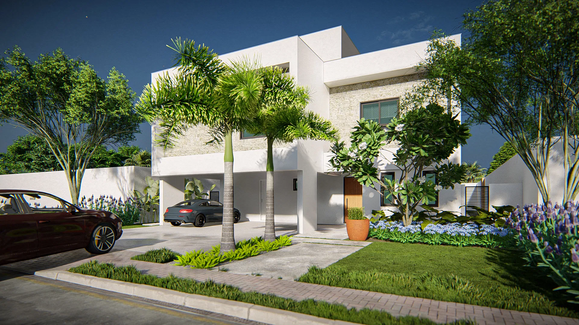 Visualização arquitetônica do projeto Roberto E Márcia — GRON 3D