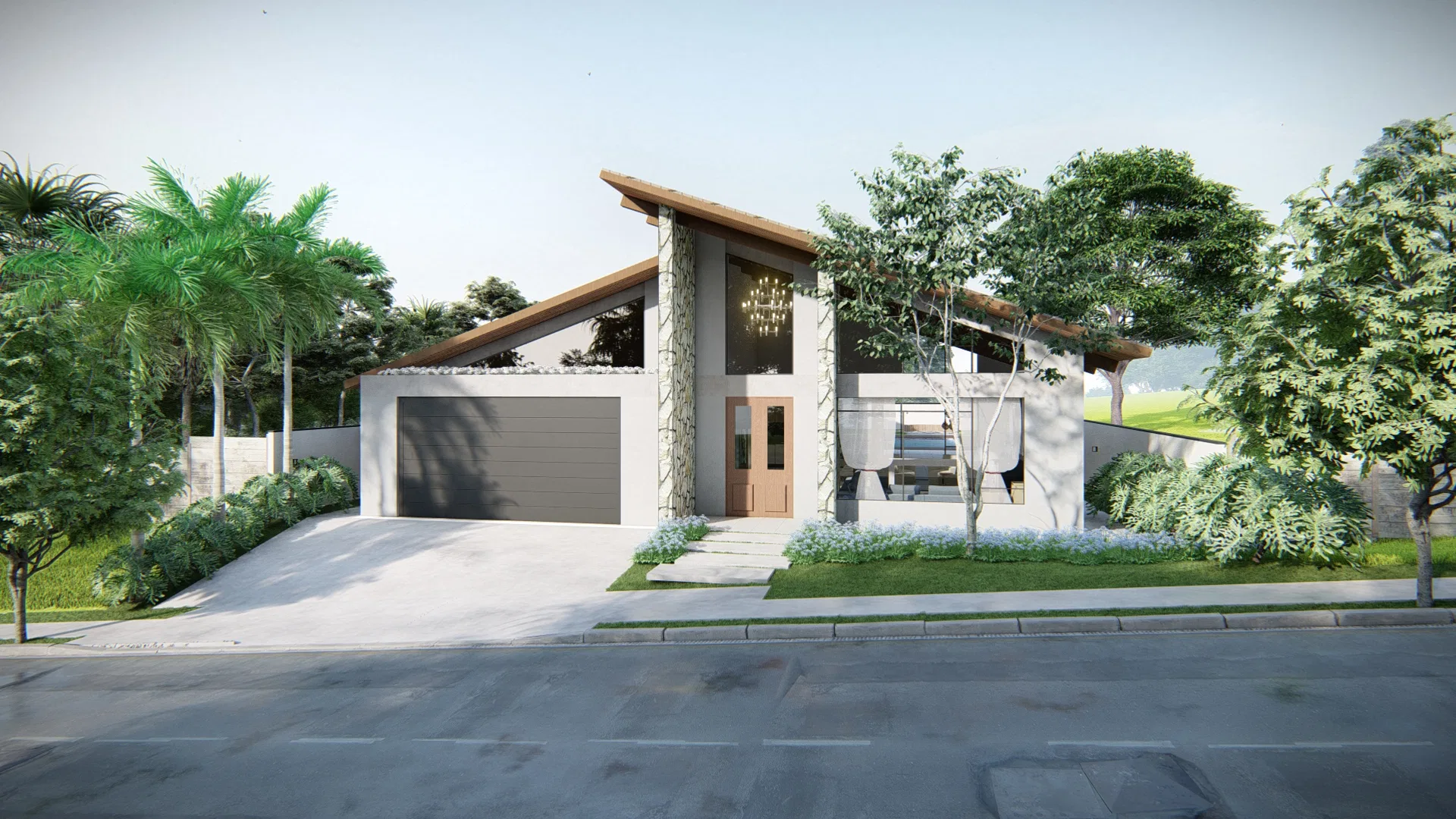 Visualização arquitetônica do projeto Eustaquio E Adriana — GRON 3D