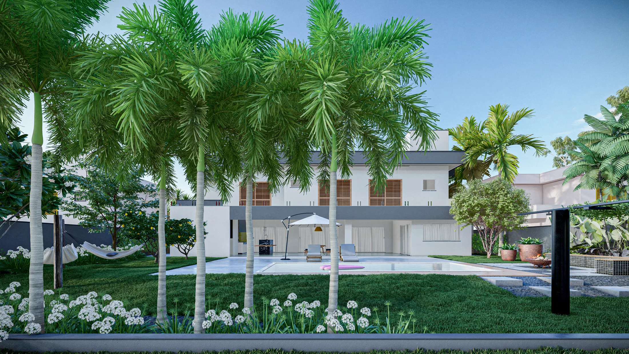 Architectural visualization of the Suzana project — GRON 3D
