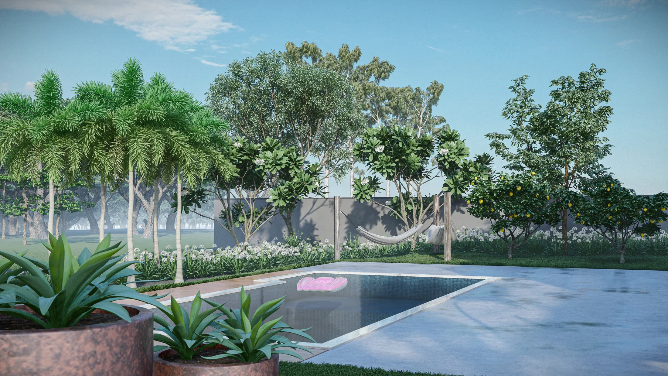 Architectural visualization of the Suzana project — GRON 3D