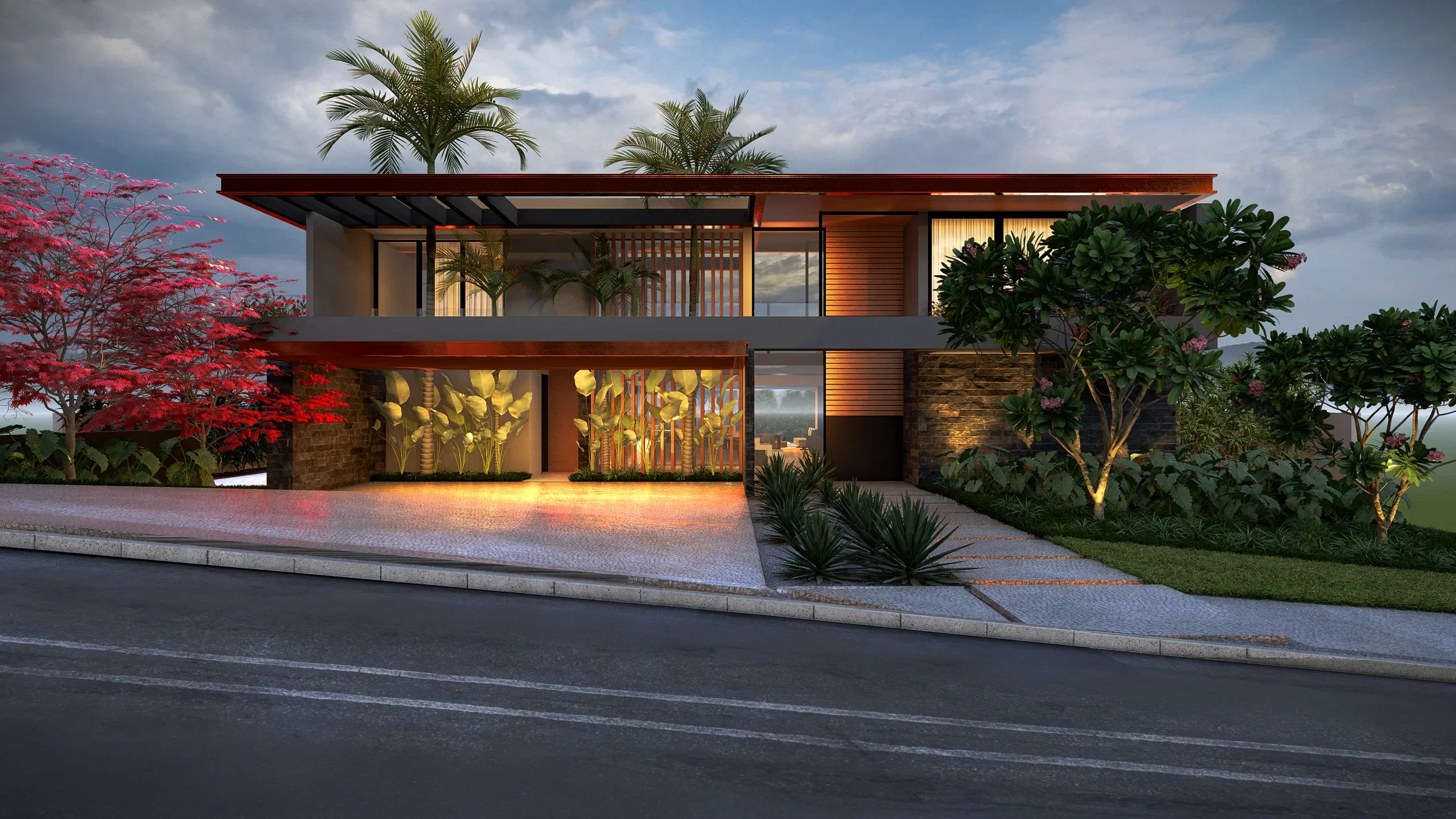 Architectural visualization of the Andressa E Eduardo project — GRON 3D