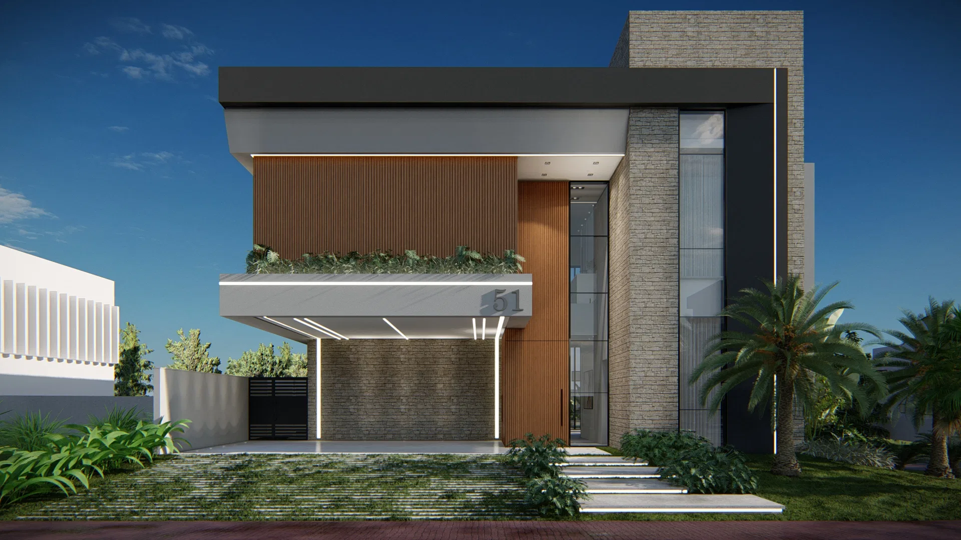 Architectural visualization of the Bruna Alphaville 2 project — GRON 3D