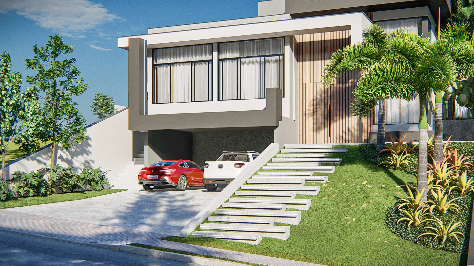 Visualização arquitetônica do projeto Andre E Rafael — GRON 3D