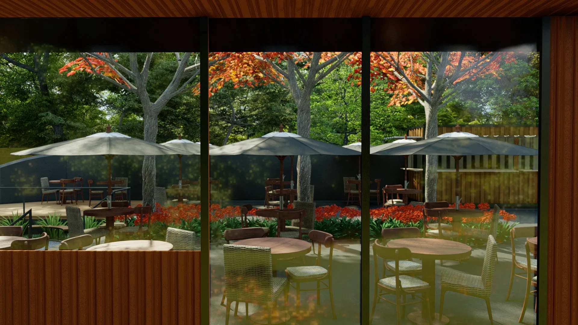 Architectural visualization of the Cafeteria Maximiano project — GRON 3D