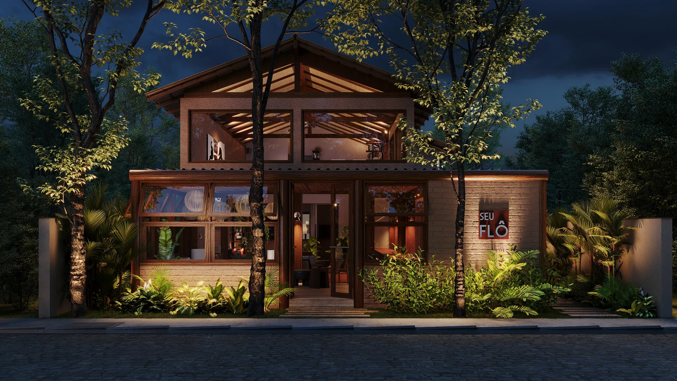 Architectural visualization of the 73 Onze project — GRON 3D