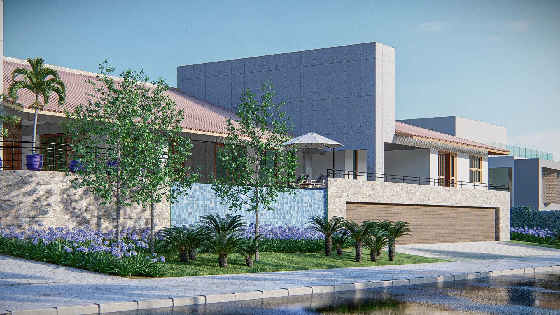 Visualização arquitetônica do projeto Alex E Dora — GRON 3D