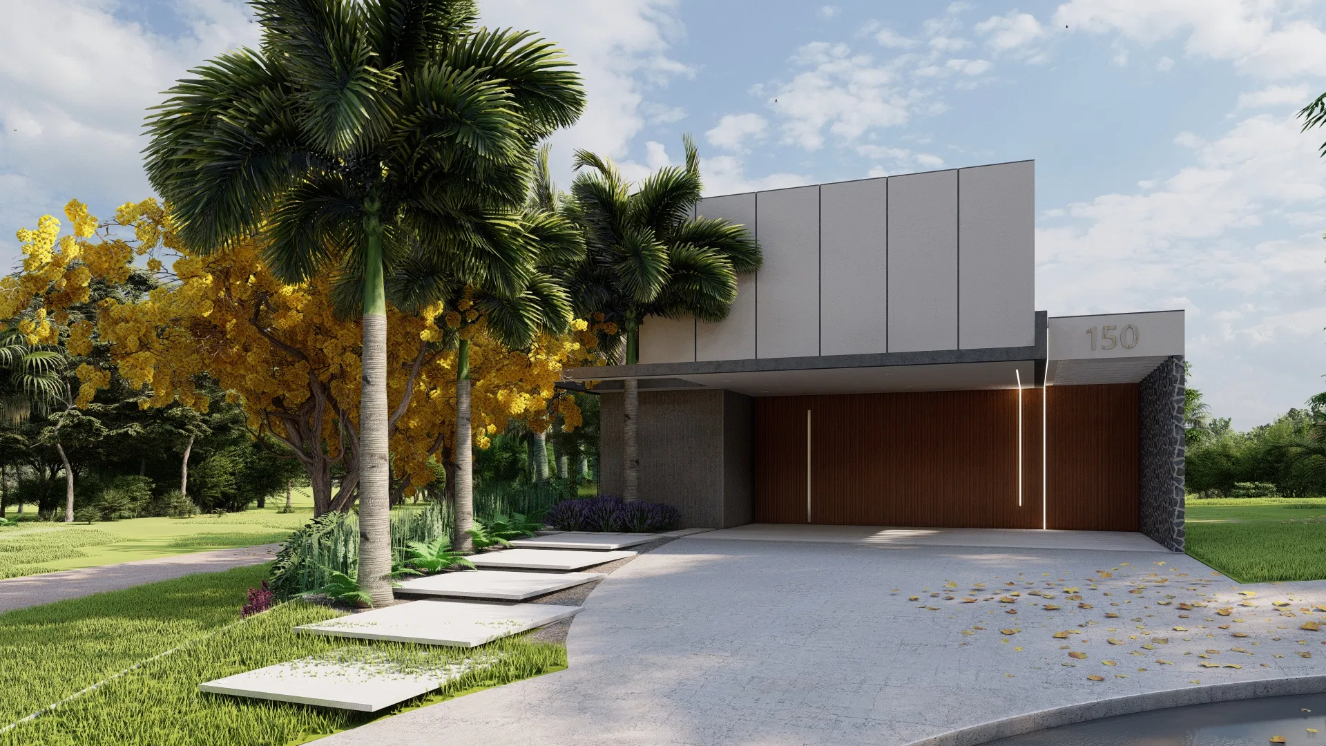 Architectural visualization of the Suelli project — GRON 3D
