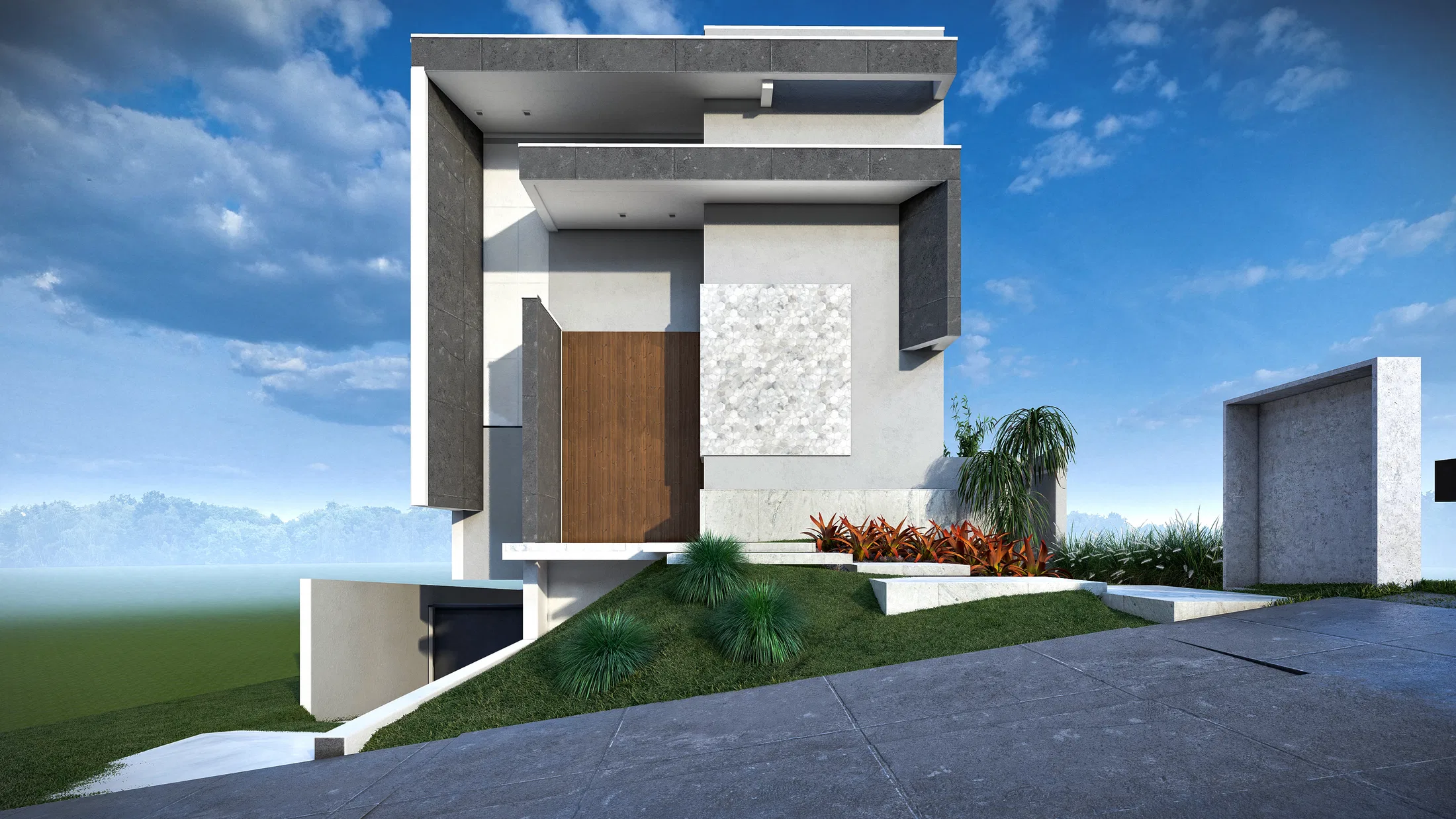 Visualização arquitetônica do projeto Kenia — GRON 3D