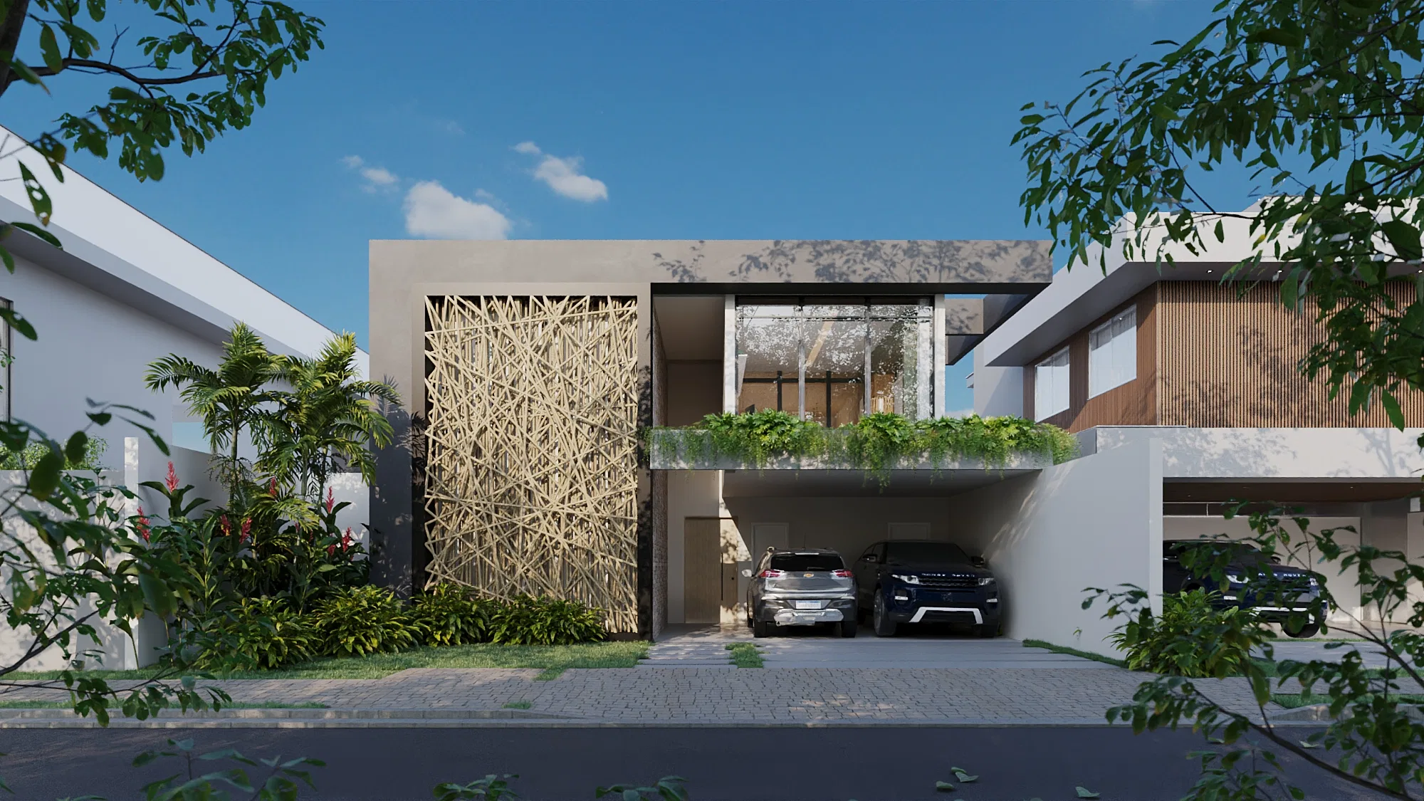 Architectural visualization of the Residencia project — GRON 3D