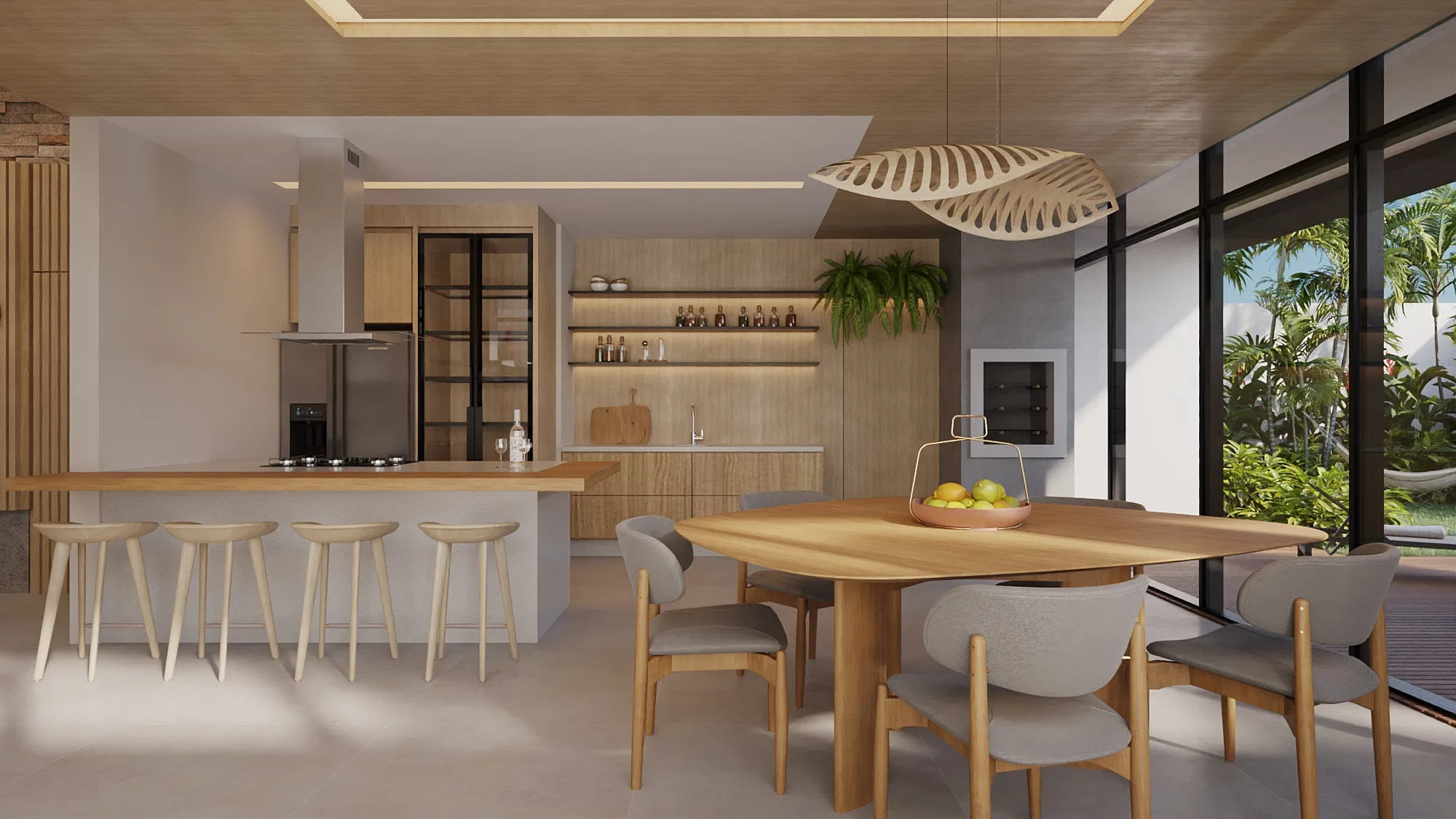 Architectural visualization of the Residencia project — GRON 3D