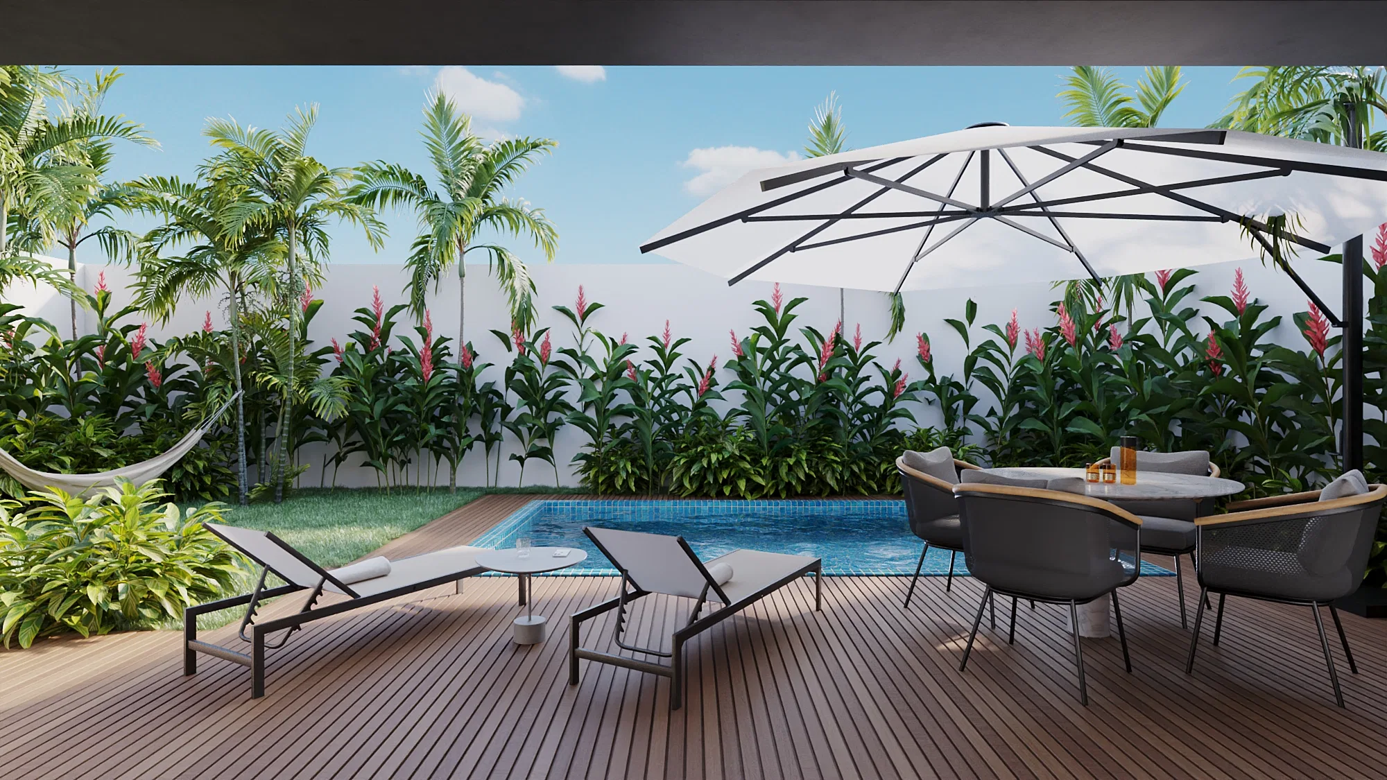 Architectural visualization of the Residencia project — GRON 3D