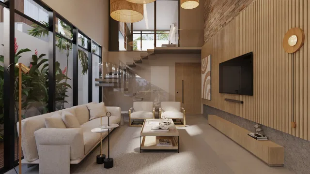 Architectural visualization of the Residencia project — GRON 3D
