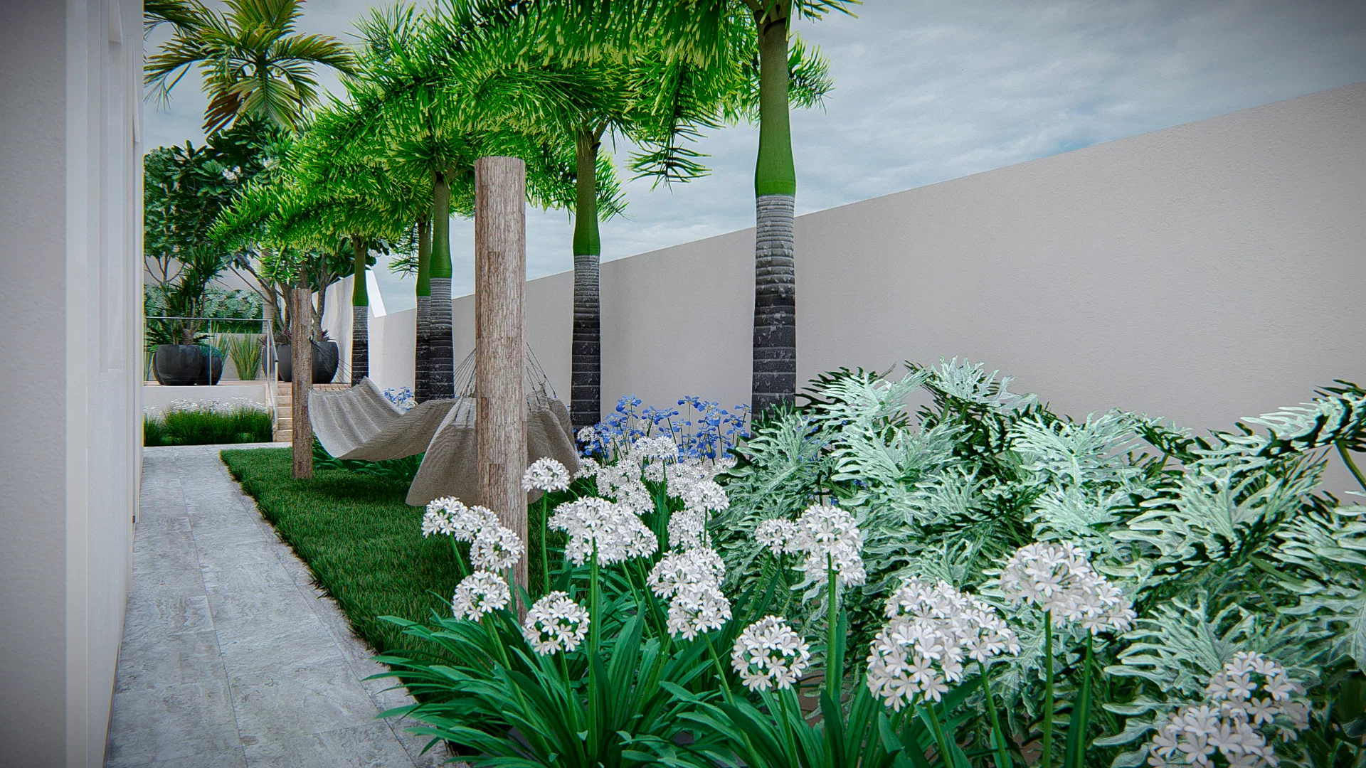 Visualização arquitetônica do projeto Nicole E Flávio — GRON 3D